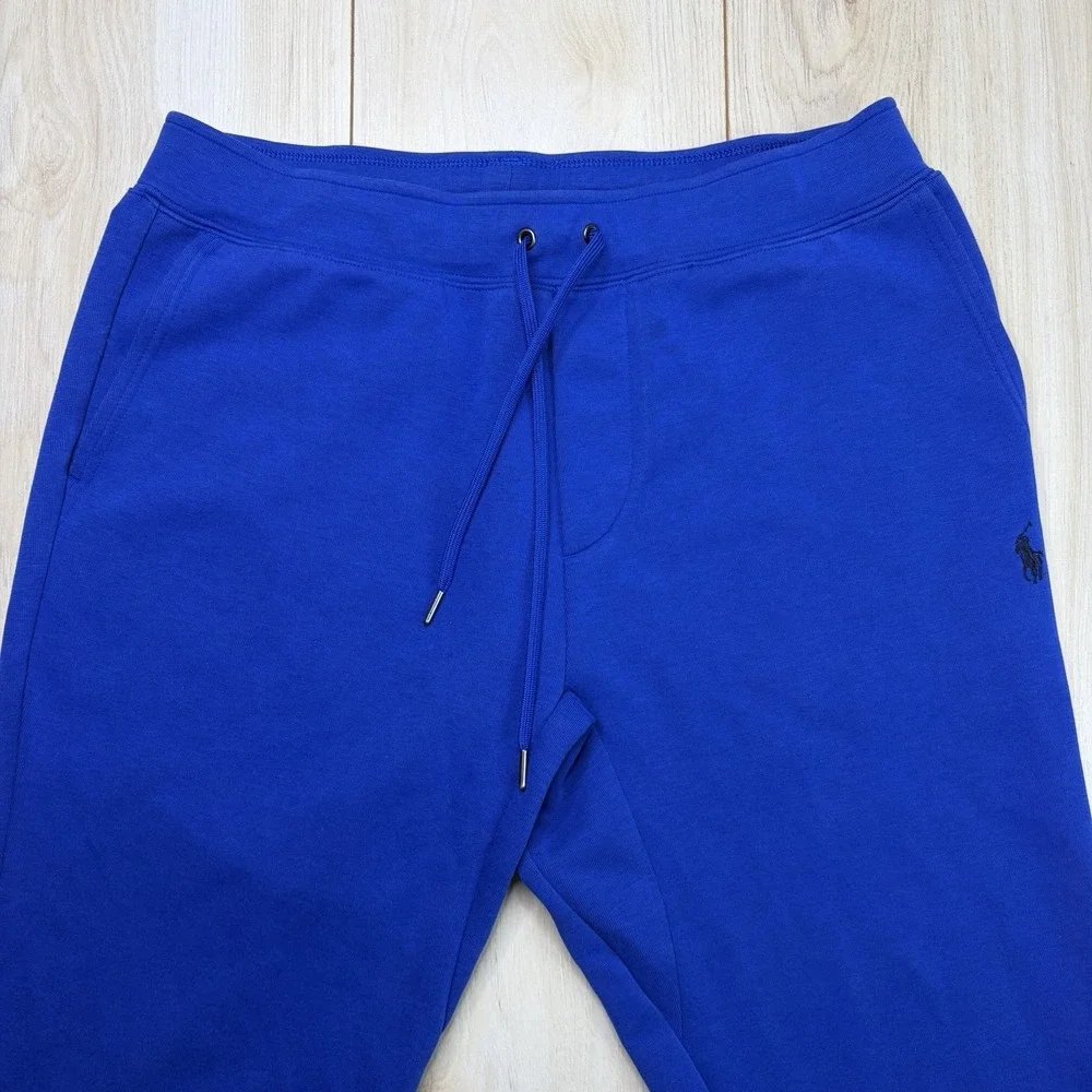 Polo Ralph Lauren Double Knit Jogger Sweatpants Mens Size Medium Blue